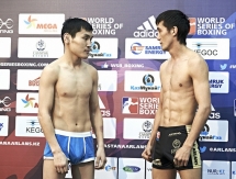 Фоторепортаж с церемонии взвешивания встречи WSB «Astana Arlans» — «Russian Boxing Team»