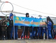 В Талдыкоргане прошла акция в поддержку казахстанских олимпийцев