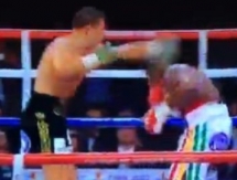 Видео нокдауна в шестом раунде боя Геннадий Головкин — Осумана Адаму