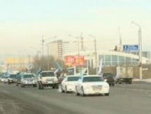 Автопробег в поддержку олимпийцев прошел в Караганде
