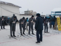 Заключенные колонии Уральска провели лыжный забег в поддержку олимпийцев