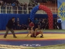 В Шымкенте прошел чемпионат Казахстана по греко-римской борьбе среди кадетов