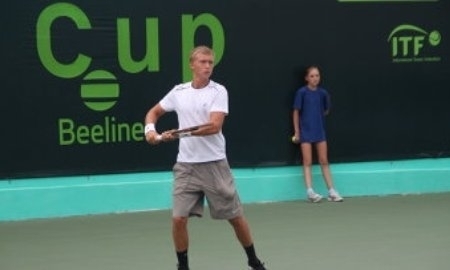 Евсеев вышел в ¼ финала парного разряда турнира серии ITF в Актобе