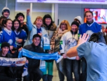 «Барыс» встретили болельщики