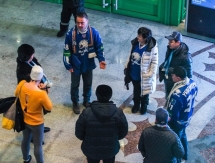 «Барыс» встретили болельщики