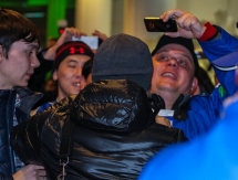 «Барыс» встретили болельщики