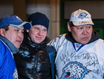 «Барыс» встретили болельщики