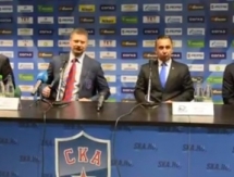 Видео послематчевой пресс-конференции игры КХЛ СКА — «Барыс» 3:2