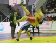 Видео с чемпионата Казахстана по вольной борьбе среди юниоров 