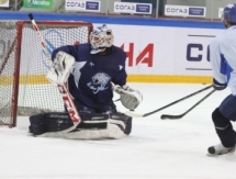 Тренировка «Барыса» накануне второго раунда плей-офф КХЛ