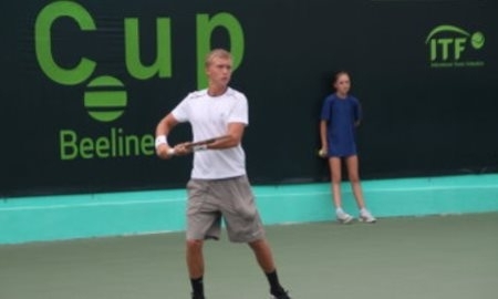 Евсеев вышел во 2-й круг одиночного разряда турнира серии ITF в Шымкенте