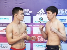 Фоторепортаж с церемонии взвешивания матча плей-офф WSB «Astana Arlans» — «Team Germany»
