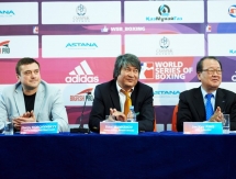 Фоторепортаж с церемонии взвешивания матча плей-офф WSB «Astana Arlans» — «Team Germany»