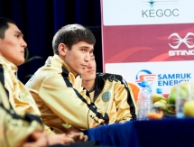Фоторепортаж с церемонии взвешивания матча плей-офф WSB «Astana Arlans» — «Team Germany»