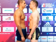 Фоторепортаж с церемонии взвешивания матча плей-офф WSB «Astana Arlans» — «Team Germany»