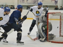 Фоторепортаж с тренировочного матча сборной Казахстана