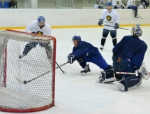 Фоторепортаж с тренировочного матча сборной Казахстана