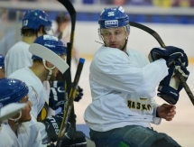 Фоторепортаж с тренировочного матча сборной Казахстана