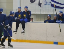 Фоторепортаж с тренировочного матча сборной Казахстана