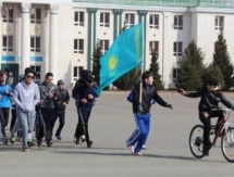 Молодежь Кокшетау организовала забег за здоровьем