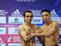 Темиртас Жусупов выиграл стартовый бой встречи WSB «Astana Arlans» — «Baku Fires»