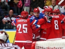 Россия уверенно переиграла Латвию