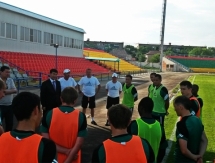 Президент ФК «Атырау» посетил тренировку команды