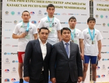 Фоторепортаж с чемпионата Казахстана по греко-римской борьбе в Караганде