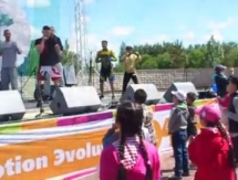 Спортсмены Astana Arlans провели «чемпионскую зарядку» для детей