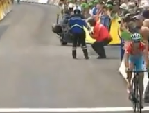 Видео финиша с участием Винченцо Нибали на второом этапе «Criterium du Dauphine-2014»