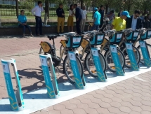 В Астане открылась сеть станций велопроката