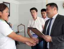 В Таразе чествовали призеров юношеского чемпионата Азии по самбо