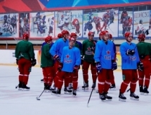 Юрий Сергиенко и Семён Кошелев тренируются с ЦСКА