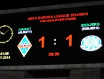 Фоторепортаж с матча Лиги Европы «Кайрат» — «Эсбьерг» 1:1