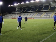 Фоторепортаж с предыгровой тренировки «Астаны»