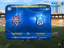Видеообзор матча Премьер-Лиги «Актобе» — «Тараз» 2:0