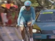 Видео финиша пятого этапа «Вуэльты Бургоса» с участием гонщиков «Астаны»