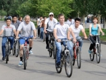 Участники велопробега «Врачи мира за предотвращение ядерной войны-2014» прибыли в Павлодар