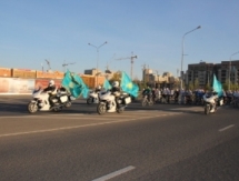 В Алматы около двух тысяч человек приняли участие в велопробеге, посвященном Дню Конституции