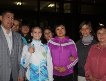 В СКО торжественно встретили бронзовую медалистку II юношеских Олимпийских игр в Китае