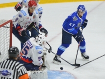 Фоторепортаж с матча МХЛ «Снежные Барсы» — «Белые Тигры» 5:3