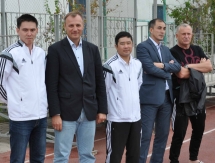 Канат Мусатаев посетил футбольный Центр в Атырау