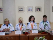 В Караганде прошла встреча с призерами XVII Азиатских игр в Инчхоне