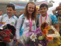 Акмолинцы встретили своих чемпионов