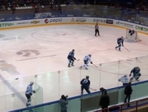 Видео шайб матча КХЛ «Сибирь» — «Барыс»  4:1