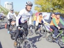 Участники международного велопробега вчера достигли Астаны