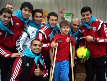 «Кайрат» посетил гимназистов