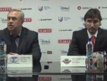 Видео послематчевой пресс-конференции игры ВХЛ «Челмет» — «Казцинк-Торпедо» 1:2 