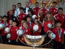 «Кайрат» посетил гимназистов