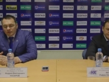 Видео послематчевой пресс-конференции игры КХЛ «Барыс» — «Нефтехимик» 6:5 Б